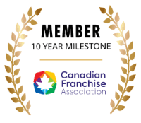 Canadian Franchise Association member, 10-year milestone badge