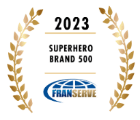 2023 FranServe Superhero Brand 500 award